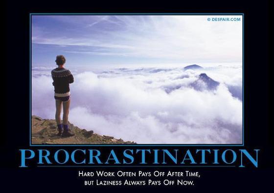 Procrastination: Hard Work Often Pays Off After Time, But Laziness Always Pays Off Now