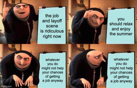 despicable me meme summer job doesn't matter